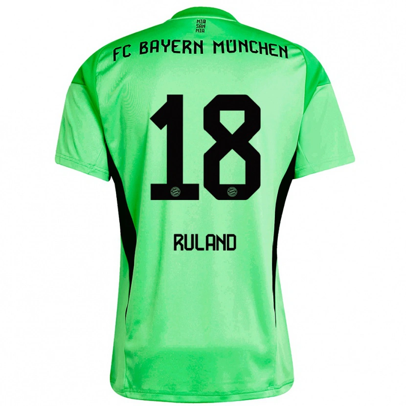 Danxenキッズレオナルド・ルーランド#18ミディアムスプリンググリーンゴールキーパー シャツ2025/26ジャージーユニフォーム