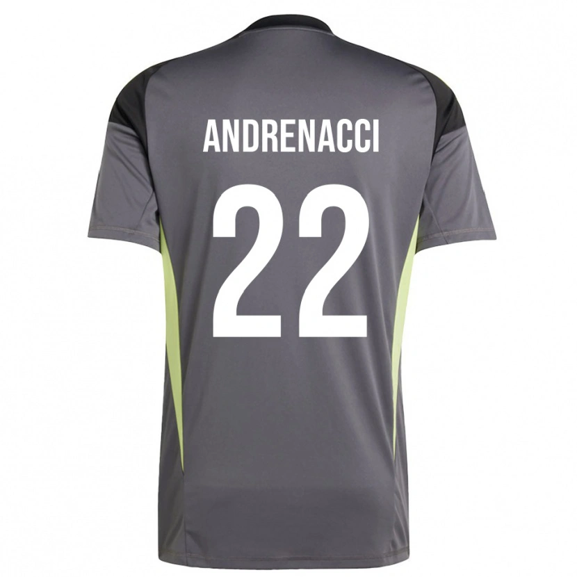 DanxenキッズLorenzo Andrenacci#22ディムグレーゴールキーパー シャツ2025/26ジャージーユニフォーム