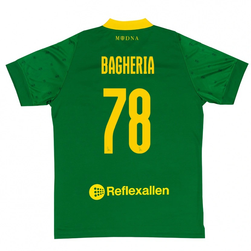 DanxenキッズFabrizio Bagheria#78グリーン イエローゴールキーパー シャツ2025/26ジャージーユニフォーム