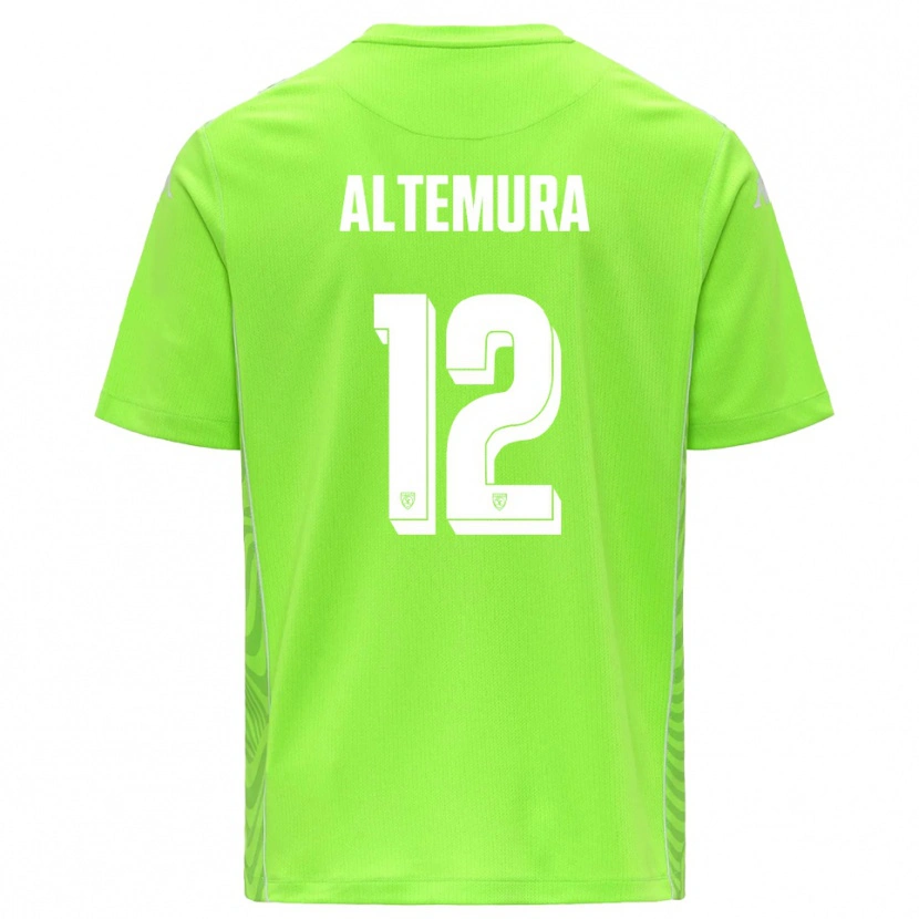 DanxenキッズTommaso Altemura#12ローングリーンホワイトゴールキーパー シャツ2025/26ジャージーユニフォーム