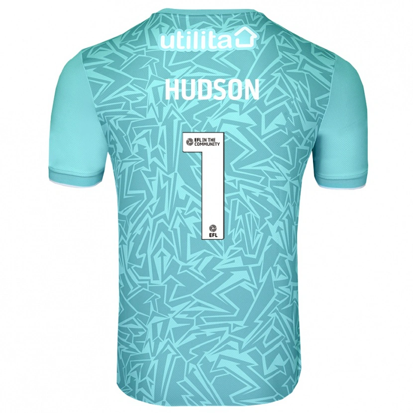 DanxenキッズSarah Hudson#1ライトブルーゴールキーパー シャツ2025/26ジャージーユニフォーム