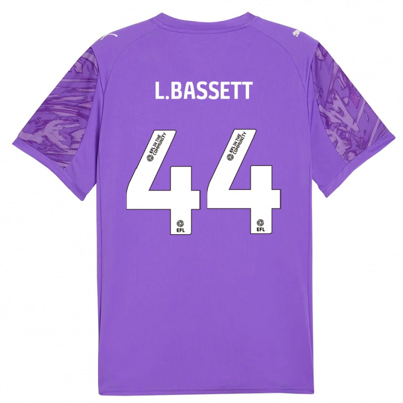 DanxenキッズLouis Bassett#44パープル ホワイトゴールキーパー シャツ2025/26ジャージーユニフォーム