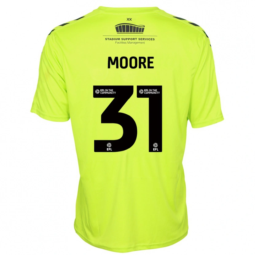 DanxenキッズStuart Moore#31蛍光グリーンゴールキーパー シャツ2025/26ジャージーユニフォーム