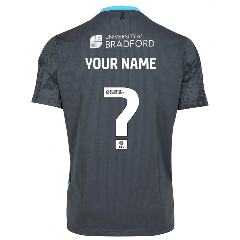 Danxenキッズブラッドフォード・シティAFCブラックグレーゴールキーパー シャツ2025/26ジャージーユニフォーム