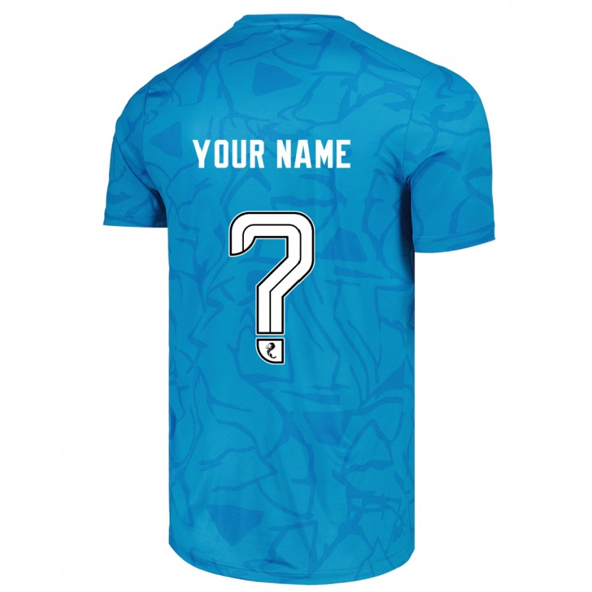 DanxenキッズハイバーニアンFCブルーホワイトゴールキーパー シャツ2025/26ジャージーユニフォーム