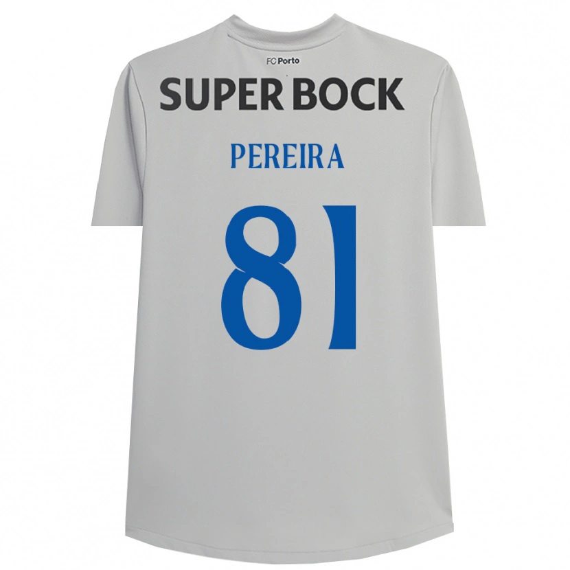DanxenキッズMartim Pereira#81薄灰色 黒ゴールキーパー シャツ2025/26ジャージーユニフォーム