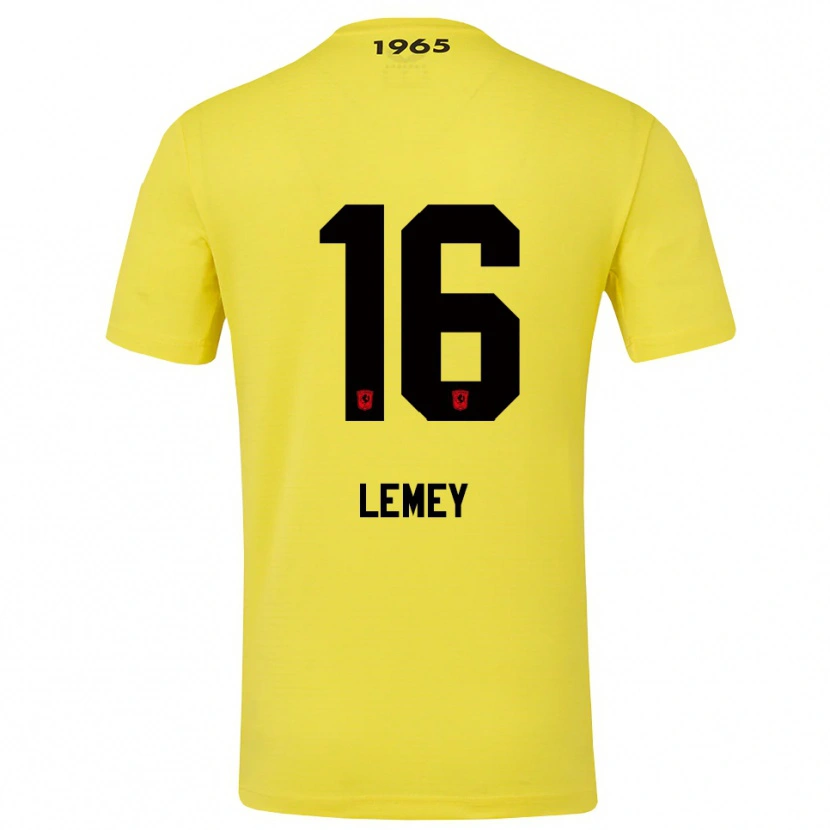 DanxenキッズDiede Lemey#16黄色 黒ゴールキーパー シャツ2025/26ジャージーユニフォーム