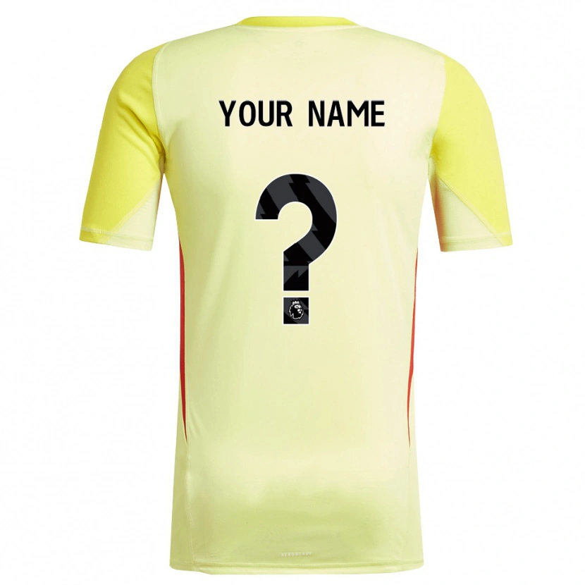 DanxenキッズリヴァプールFC黄色 赤ゴールキーパー シャツ2025/26ジャージーユニフォーム