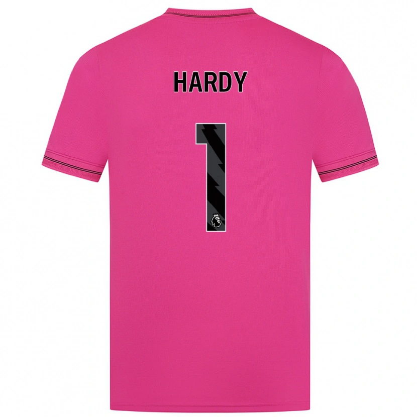 DanxenキッズGeorge Hardy#1マゼンタ 黒ゴールキーパー シャツ2025/26ジャージーユニフォーム
