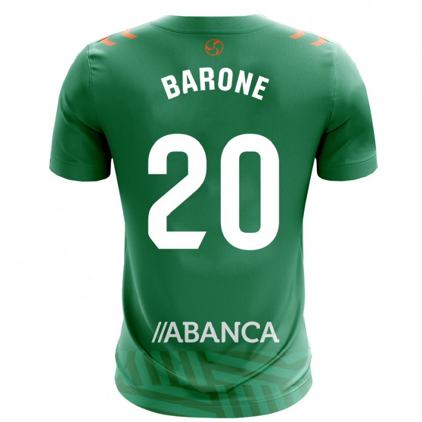DanxenキッズCaio Barone#20グリーンホワイトゴールキーパー シャツ2025/26ジャージーユニフォーム