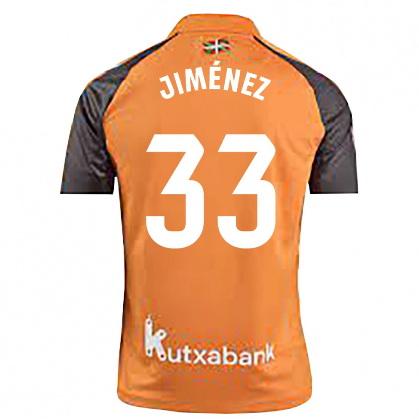 DanxenキッズJavier Jiménez#33ブラックオレンジゴールキーパー シャツ2025/26ジャージーユニフォーム