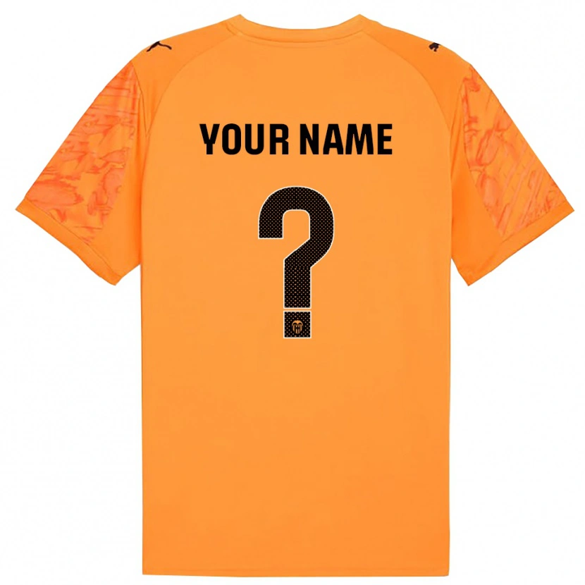 DanxenキッズバレンシアCFオレンジブラックゴールキーパー シャツ2025/26ジャージーユニフォーム