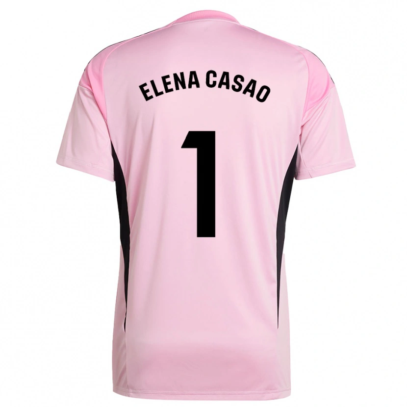 DanxenキッズElena Casao López#1ピンクブラックゴールキーパー シャツ2025/26ジャージーユニフォーム