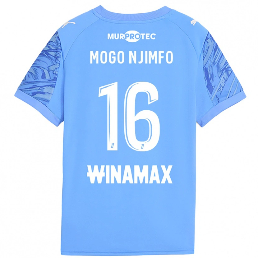 DanxenキッズArthur Mogo Njimfo#16ライトブルーホワイトゴールキーパー シャツ2025/26ジャージーユニフォーム
