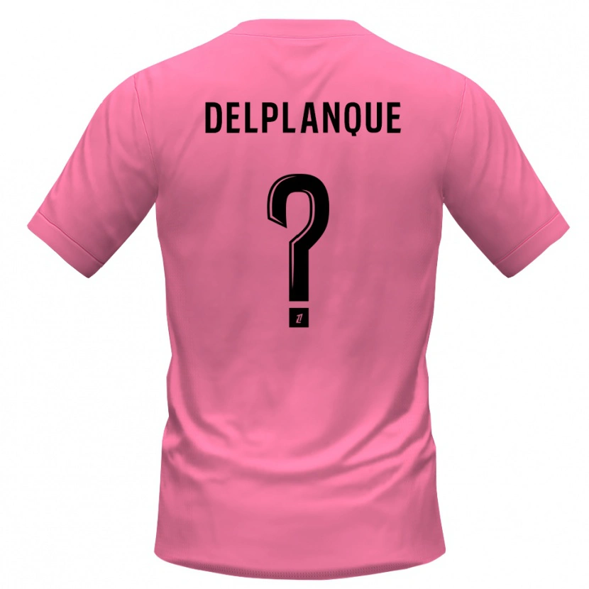 DanxenキッズGaël Delplanque#0ピンクブラックゴールキーパー シャツ2025/26ジャージーユニフォーム