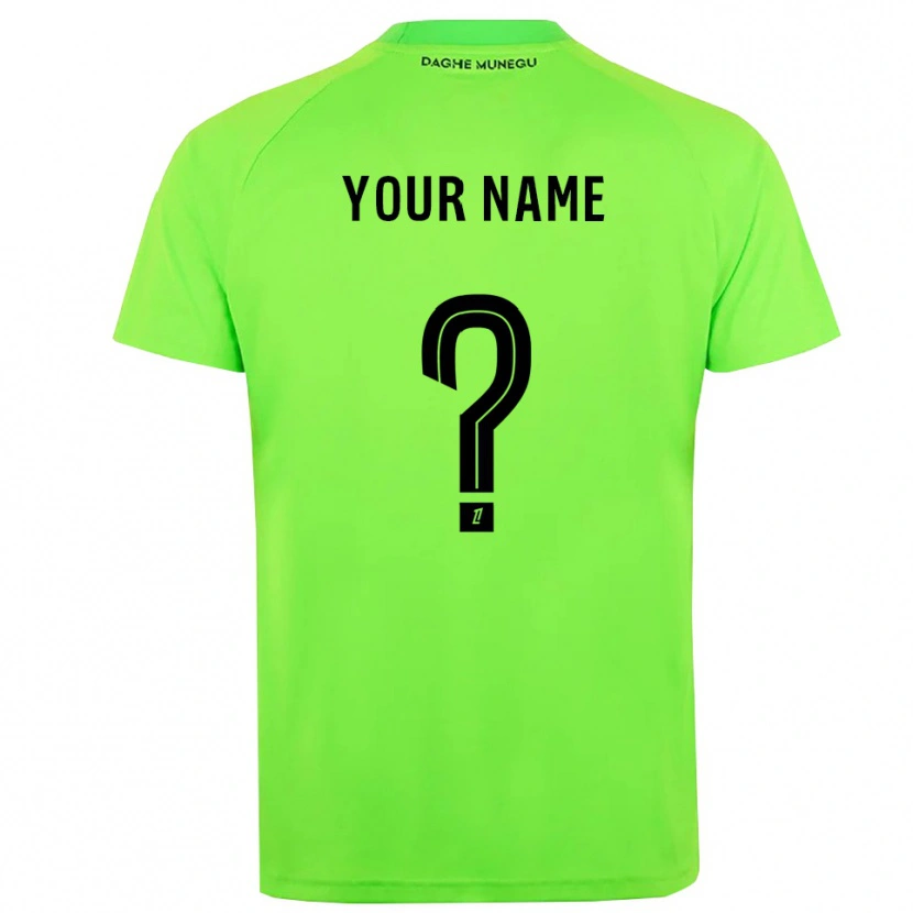 DanxenキッズASモナコグリーンブラックゴールキーパー シャツ2025/26ジャージーユニフォーム