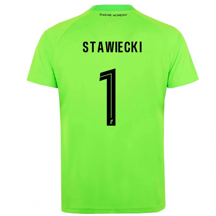 DanxenキッズJules Stawiecki#1グリーンブラックゴールキーパー シャツ2025/26ジャージーユニフォーム