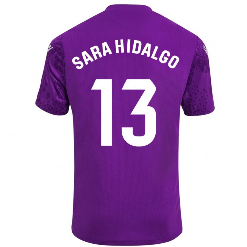 DanxenキッズSara Hidalgo Merino#13ダークパープルホワイトゴールキーパー シャツ2025/26ジャージーユニフォーム