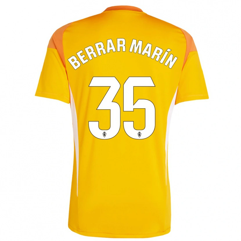 DanxenキッズSergio Berrar#35ダークオレンジイエローゴールキーパー シャツ2025/26ジャージーユニフォーム