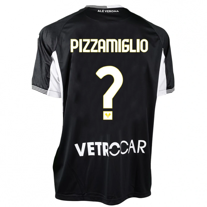 DanxenキッズGianmaria Pizzamiglio#0黒白ゴールキーパー シャツ2025/26ジャージーユニフォーム