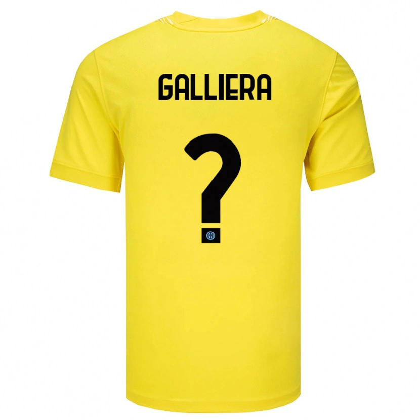 DanxenキッズCarlo Galliera#0ライト黄黒ゴールキーパー シャツ2025/26ジャージーユニフォーム