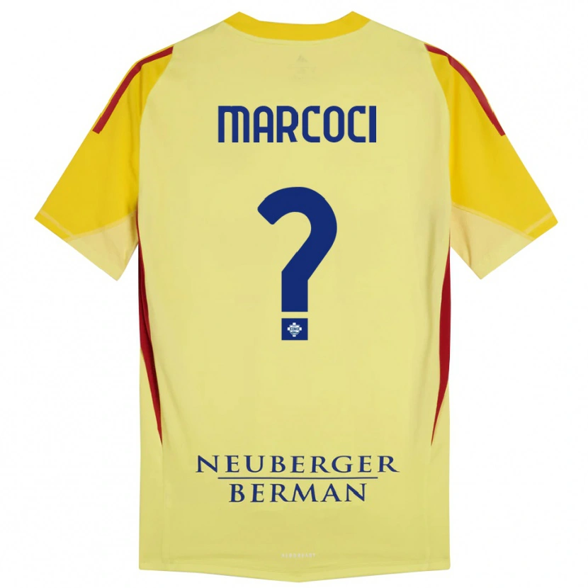 DanxenキッズAlexandru Marcoci#0ライト黄黒ゴールキーパー シャツ2025/26ジャージーユニフォーム