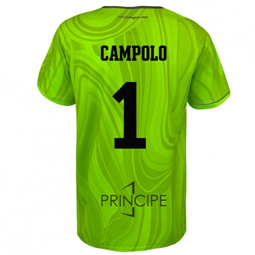 DanxenキッズAlessandro Campolo#1イエログリーンブラックゴールキーパー シャツ2025/26ジャージーユニフォーム
