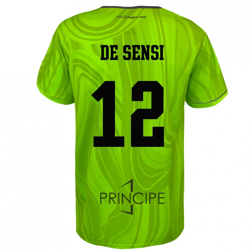 DanxenキッズGiuseppe De Sensi#12イエログリーンブラックゴールキーパー シャツ2025/26ジャージーユニフォーム
