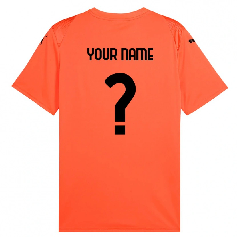 DanxenキッズUSサレルニターナ1919オレンジブラックゴールキーパー シャツ2025/26ジャージーユニフォーム