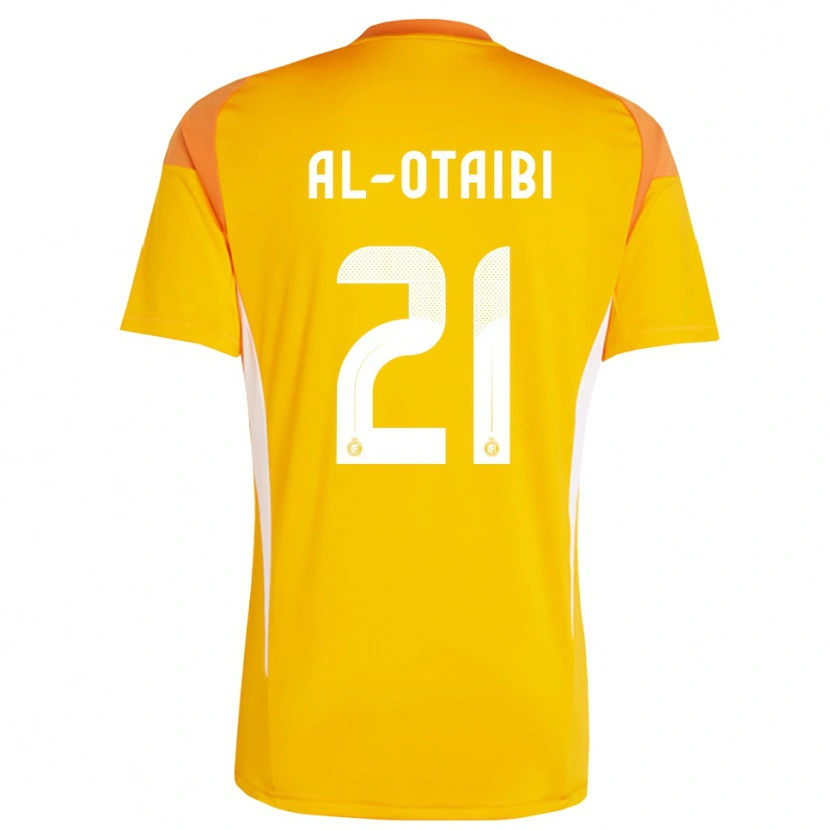DanxenキッズAbdulrahman Al-Otaibi#21オレンジイエローホワイトゴールキーパー シャツ2025/26ジャージーユニフォーム