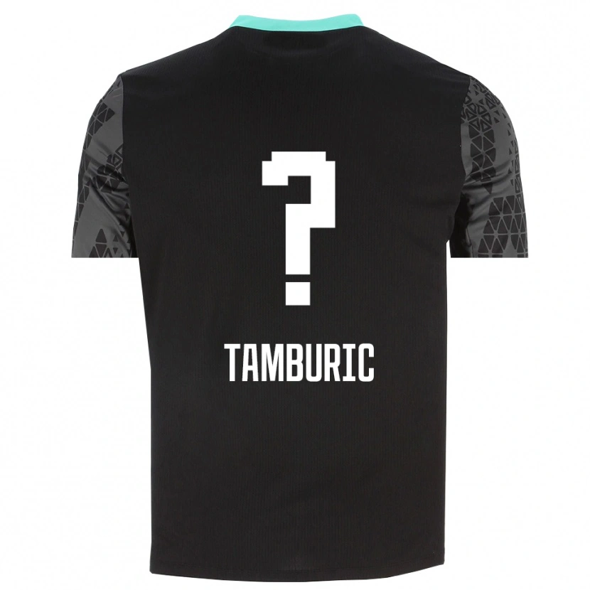 DanxenキッズVukasin Tamburic#0ディムグレーブラックゴールキーパー シャツ2025/26ジャージーユニフォーム