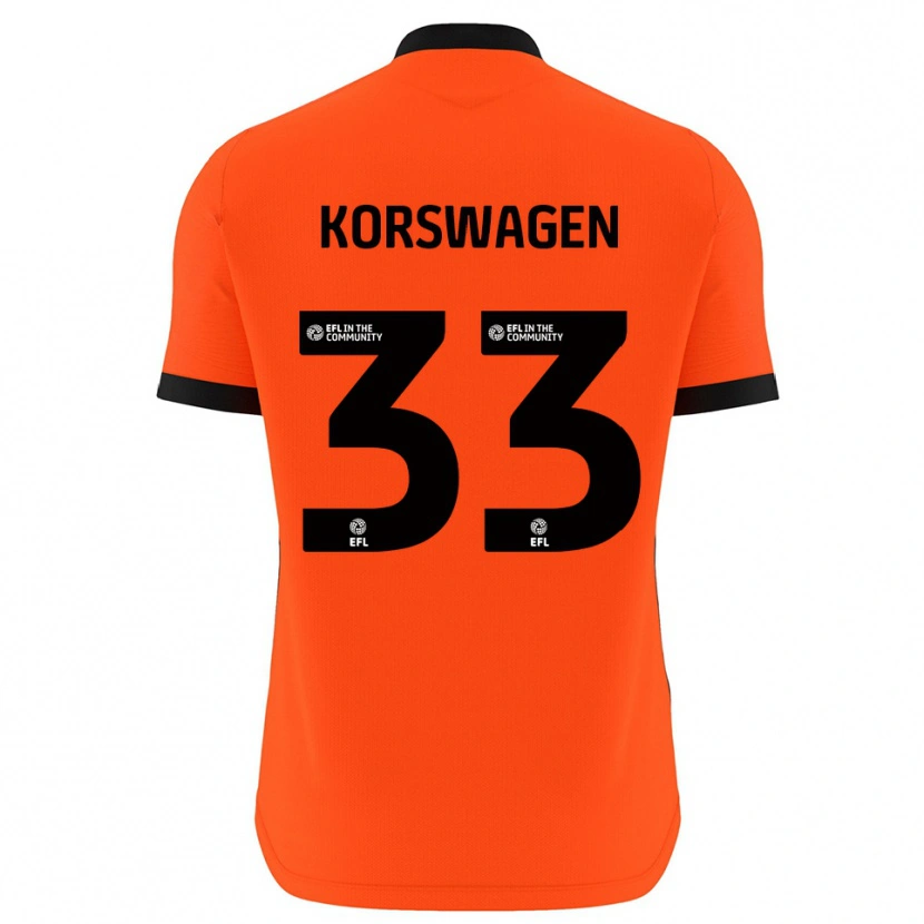 DanxenキッズMattijis Korswagen#33レッドブラックゴールキーパー シャツ2025/26ジャージーユニフォーム