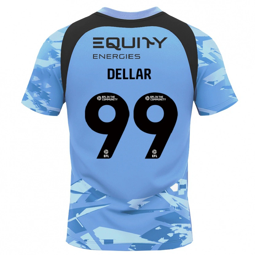 DanxenキッズMegan Dellar#99ライトブルーブラックゴールキーパー シャツ2025/26ジャージーユニフォーム