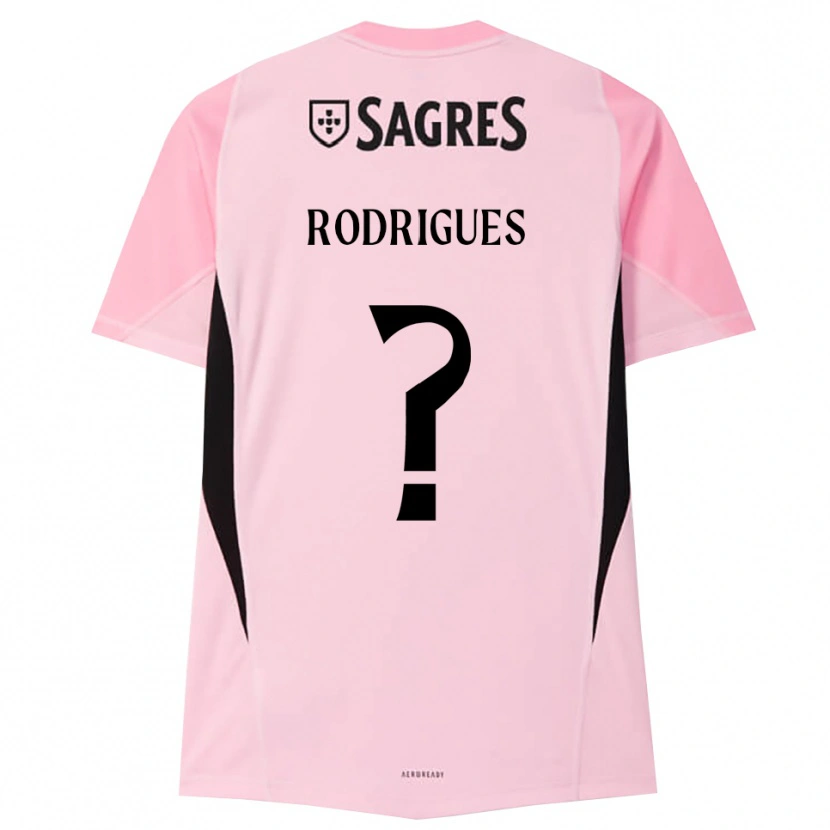 DanxenキッズMiguel Rodrigues#0ピンク 黒ゴールキーパー シャツ2025/26ジャージーユニフォーム