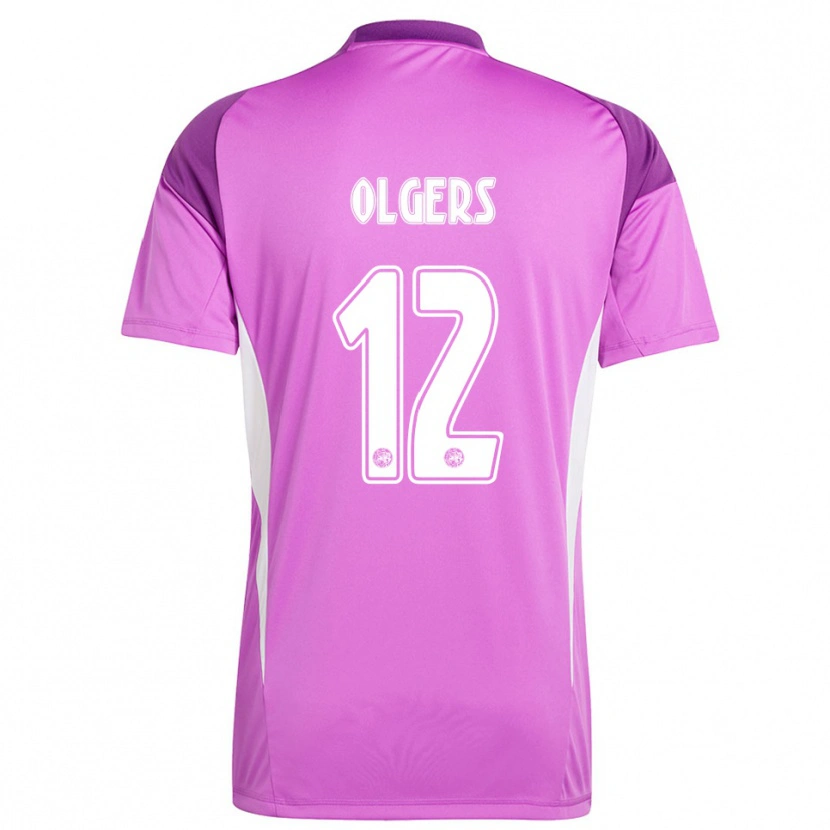 DanxenキッズGuus Olgers#12薄紫 白ゴールキーパー シャツ2025/26ジャージーユニフォーム