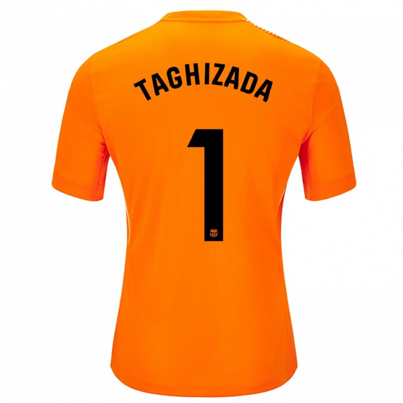 DanxenキッズEldar Taghizada#1オレンジブラックゴールキーパー シャツ2025/26ジャージーユニフォーム