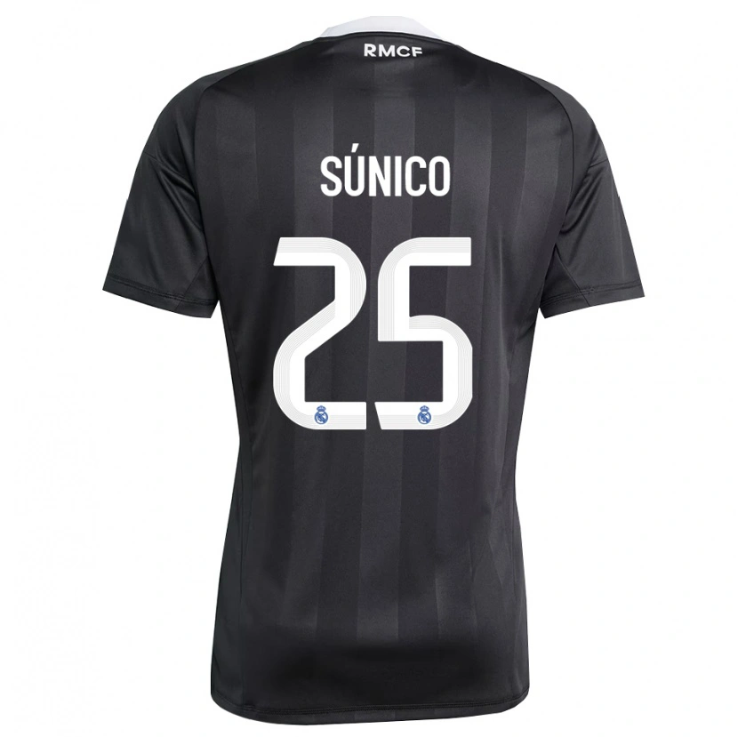 Danxenキッズギル・スニコ#25ブラックホワイトゴールキーパー シャツ2025/26ジャージーユニフォーム