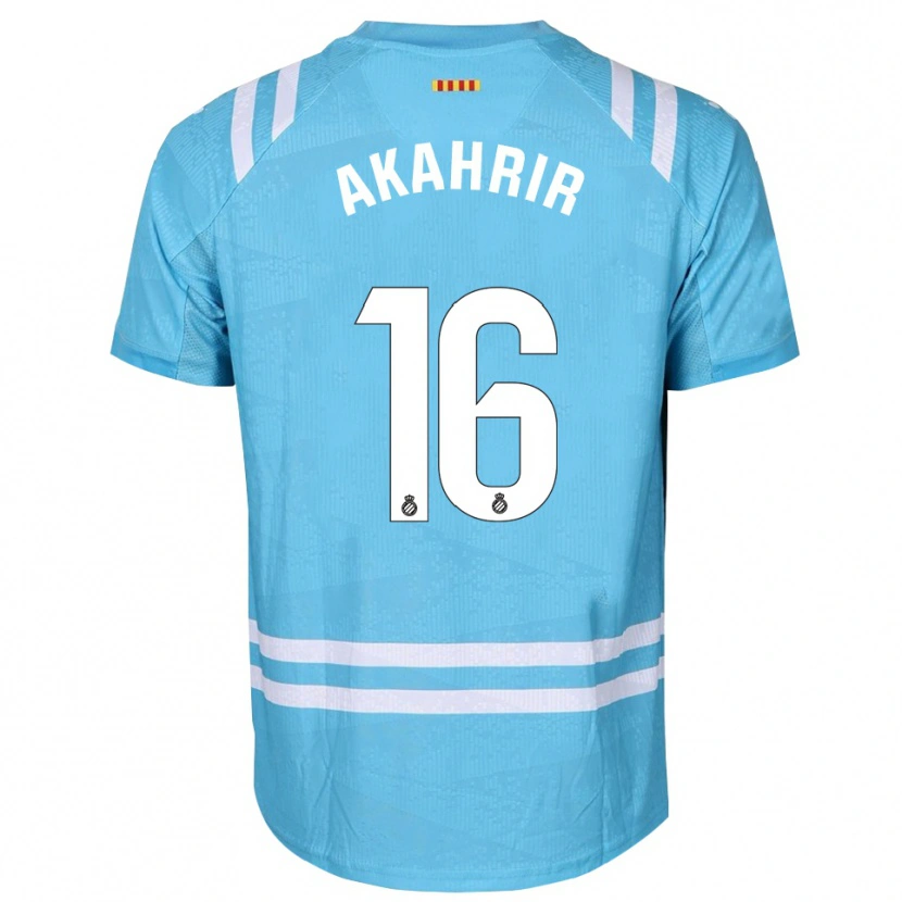 DanxenキッズMohamed Akahrir#16ライトブルーホワイトゴールキーパー シャツ2025/26ジャージーユニフォーム