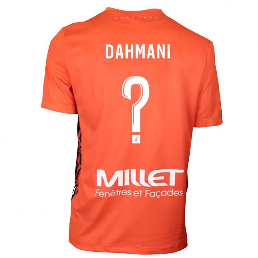 DanxenキッズWaël Dahmani#0オレンジ ホワイトゴールキーパー シャツ2025/26ジャージーユニフォーム