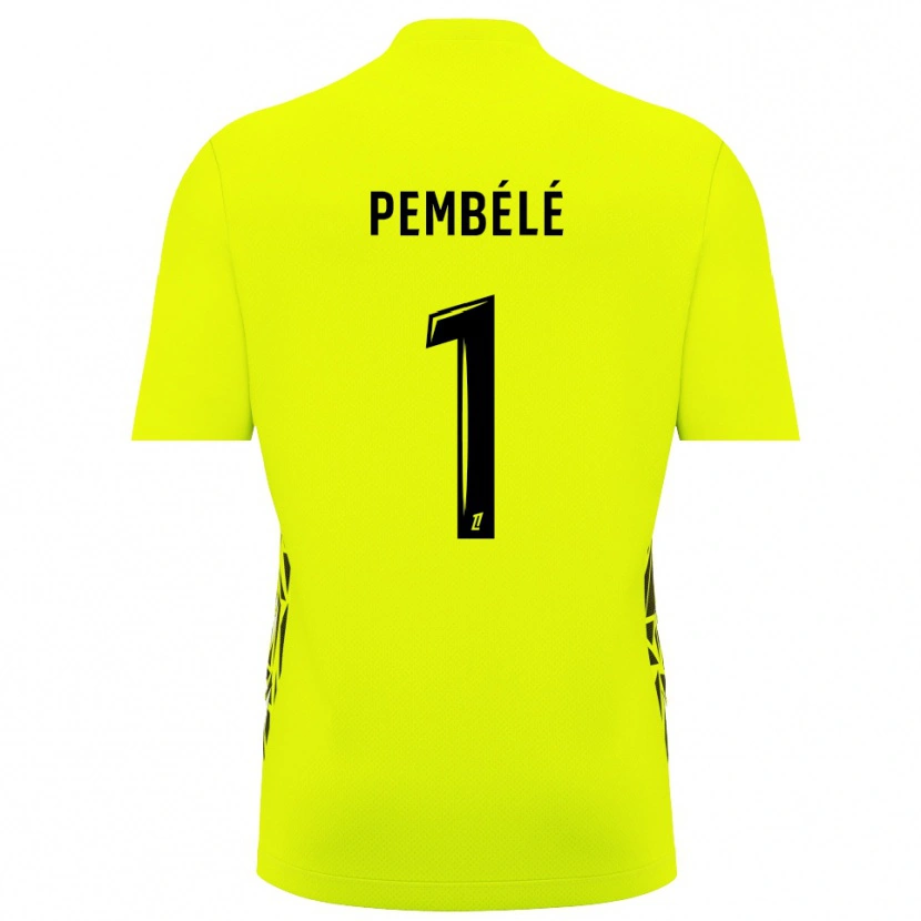 DanxenキッズWillange Pembélé#1蛍光グリーンゴールキーパー シャツ2025/26ジャージーユニフォーム