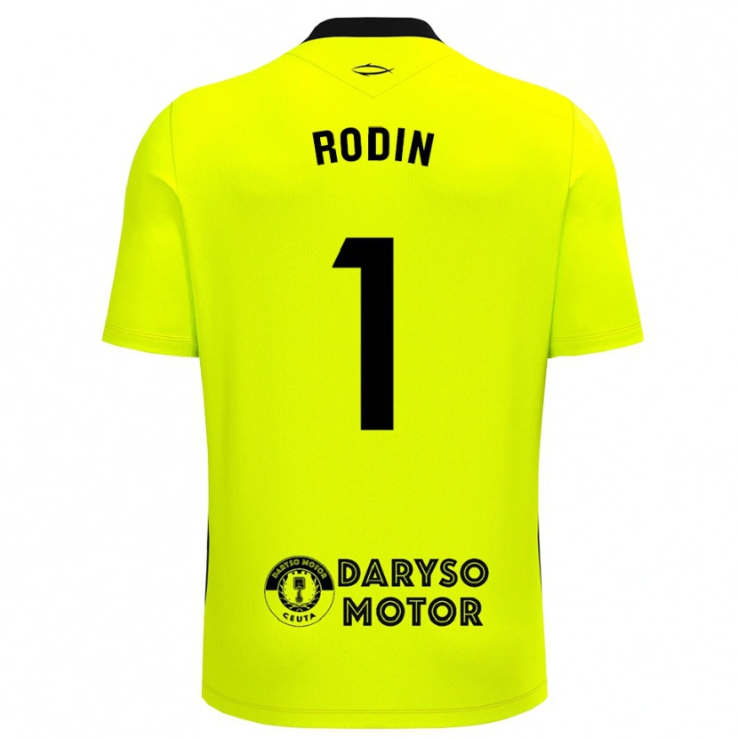 DanxenキッズAntonio Rodin#1イエログリーンブラックゴールキーパー シャツ2025/26ジャージーユニフォーム