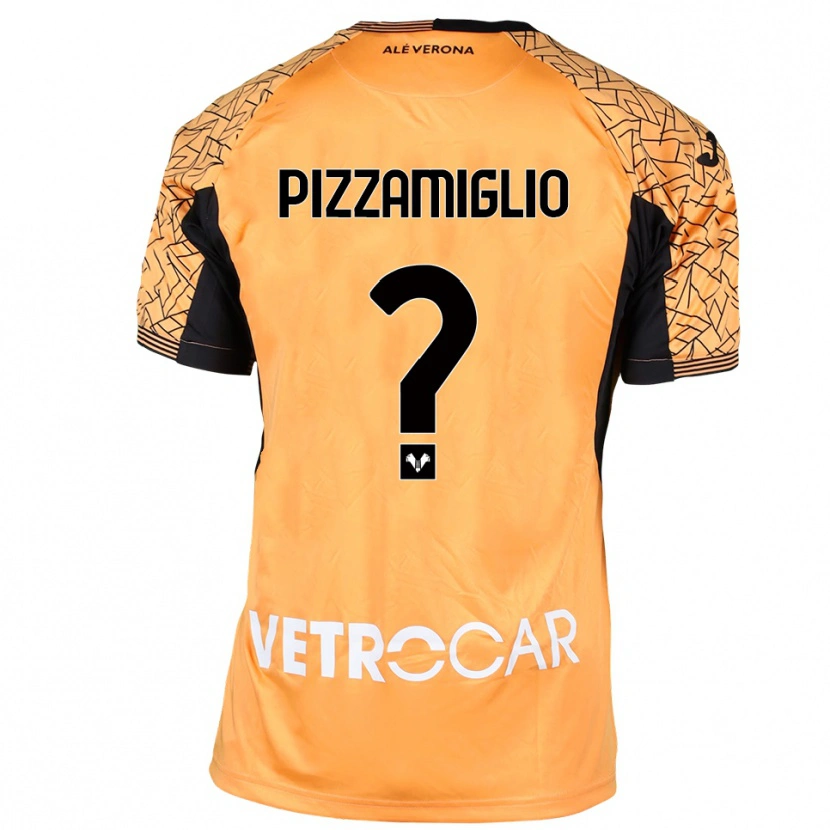 DanxenキッズGianmaria Pizzamiglio#0オレンジ黒白ゴールキーパー シャツ2025/26ジャージーユニフォーム