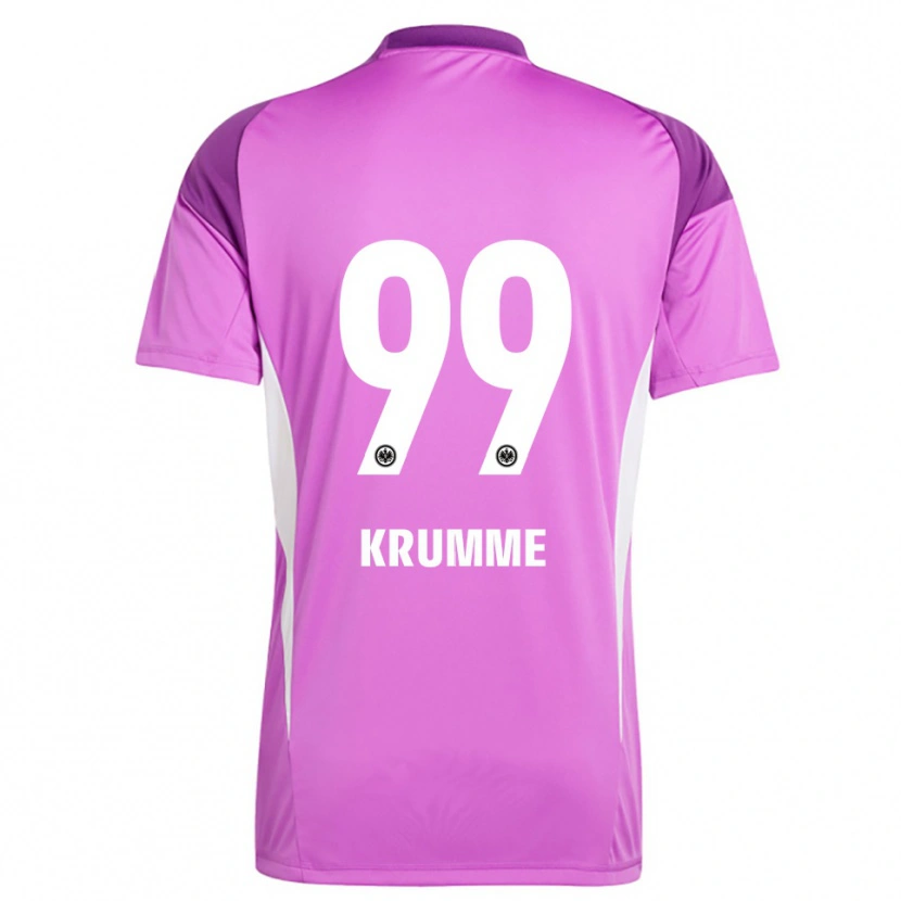 DanxenキッズJanne Krumme#99ライラック白ゴールキーパー シャツ2025/26ジャージーユニフォーム