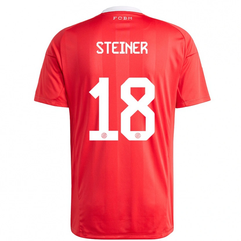 DanxenキッズMichael Steiner#18赤白ゴールキーパー シャツ2025/26ジャージーユニフォーム