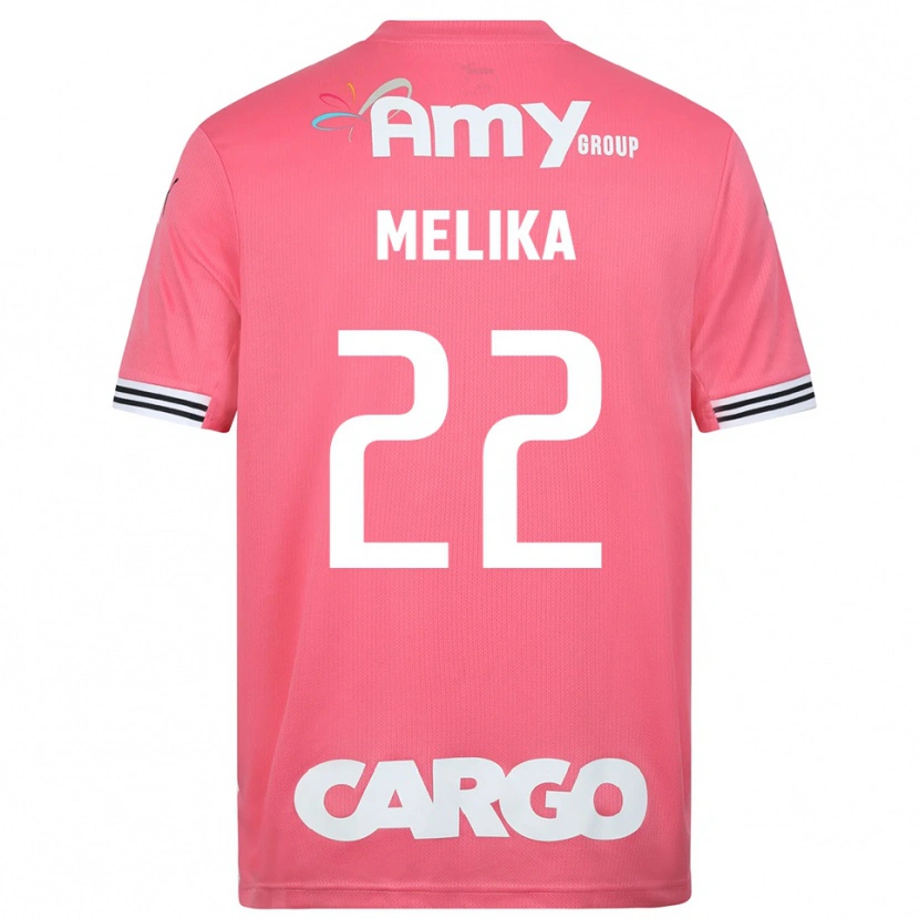 DanxenキッズOfek Melika#22ピンクホワイトゴールキーパー シャツ2025/26ジャージーユニフォーム