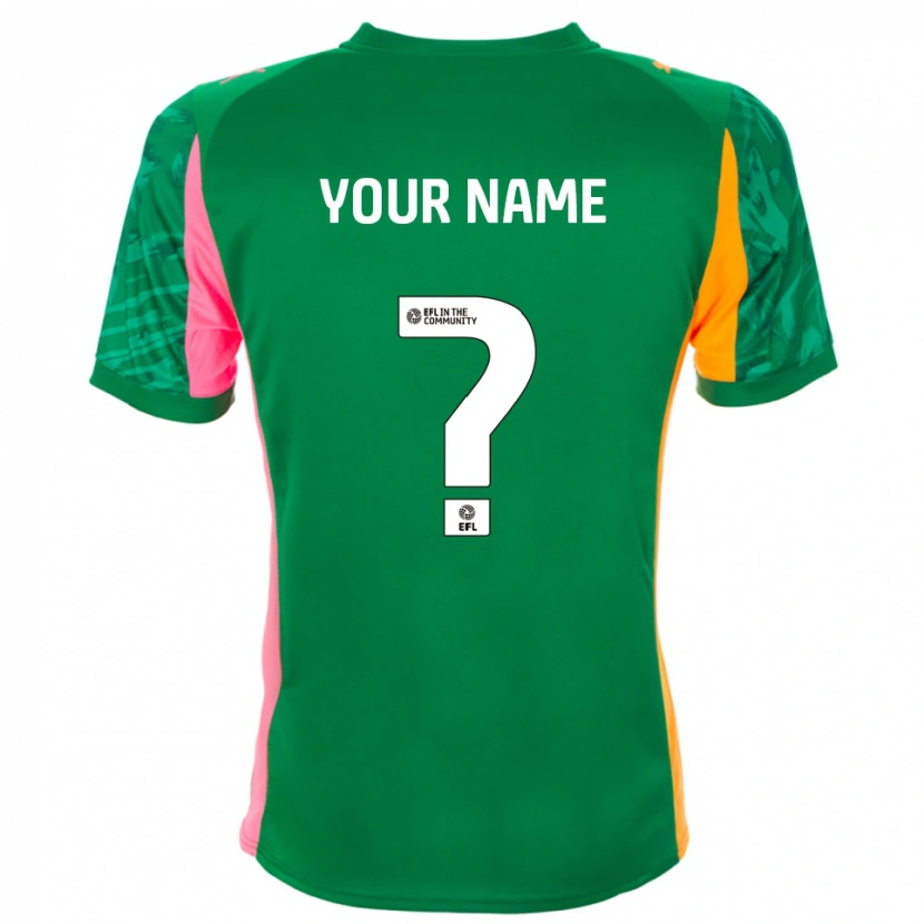 DanxenメンズブラックプールFCグリーンオレンジゴールキーパー シャツ2025/26ジャージーユニフォーム