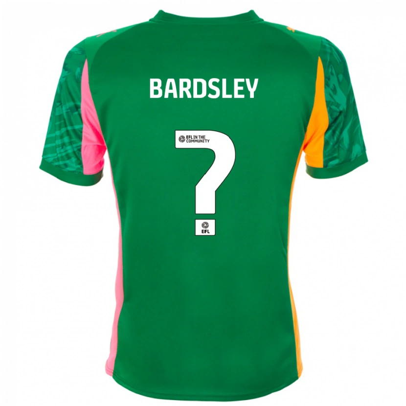 DanxenメンズHarvey Bardsley#0グリーンオレンジゴールキーパー シャツ2025/26ジャージーユニフォーム