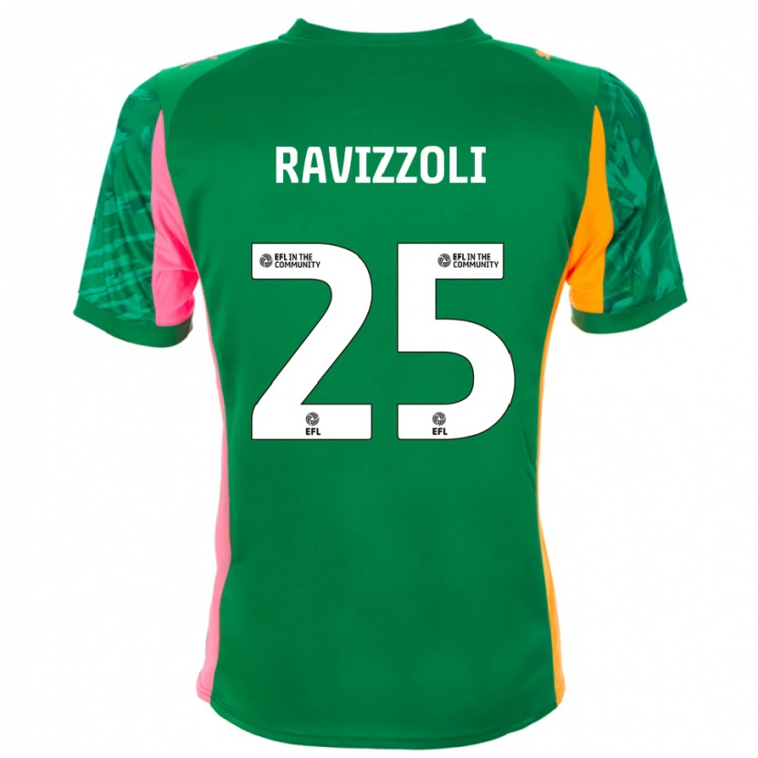 DanxenメンズFranco Ravizzoli#25グリーンオレンジゴールキーパー シャツ2025/26ジャージーユニフォーム