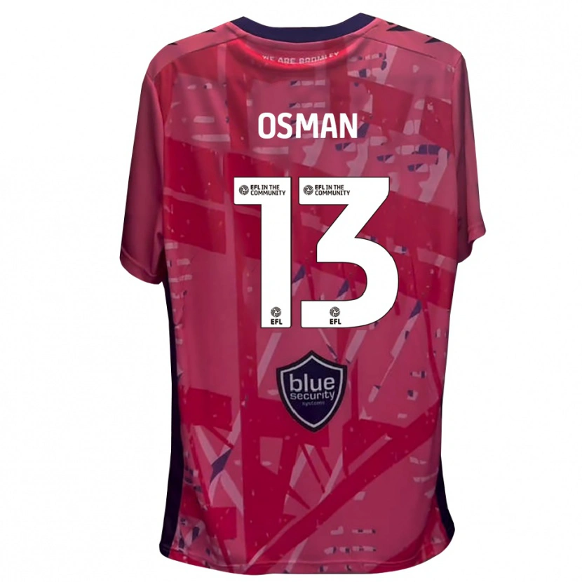 DanxenメンズCemal Osman#13ピンクホワイトゴールキーパー シャツ2025/26ジャージーユニフォーム