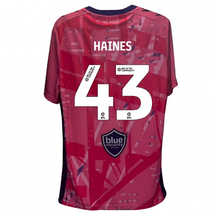 DanxenメンズHarry Haines#43ピンクホワイトゴールキーパー シャツ2025/26ジャージーユニフォーム